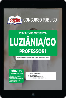 Apostila Prefeitura de Luziânia - GO em PDF - Professor I