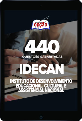 Caderno IDECAN - 440 Questões Gabaritadas em PDF