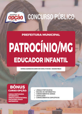 Apostila Prefeitura de Patrocínio - MG - Educador Infantil