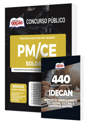 Combo Impresso PM-CE - Soldado + Caderno IDECAN