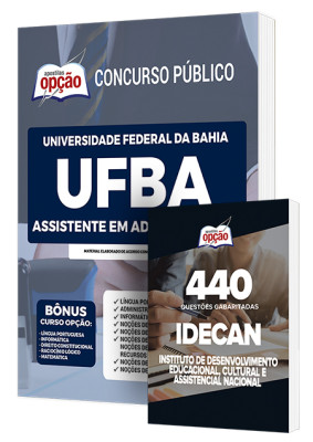 Combo Impresso UFBA - Assistente em Administração + Caderno IDECAN