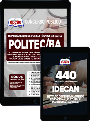 Combo Digital POLITEC-BA - Comum às Especialidades de Perito + Caderno IDECAN
