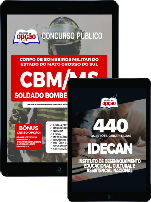 Combo Digital CBM-MS - Soldado Bombeiro Militar + Caderno IDECAN