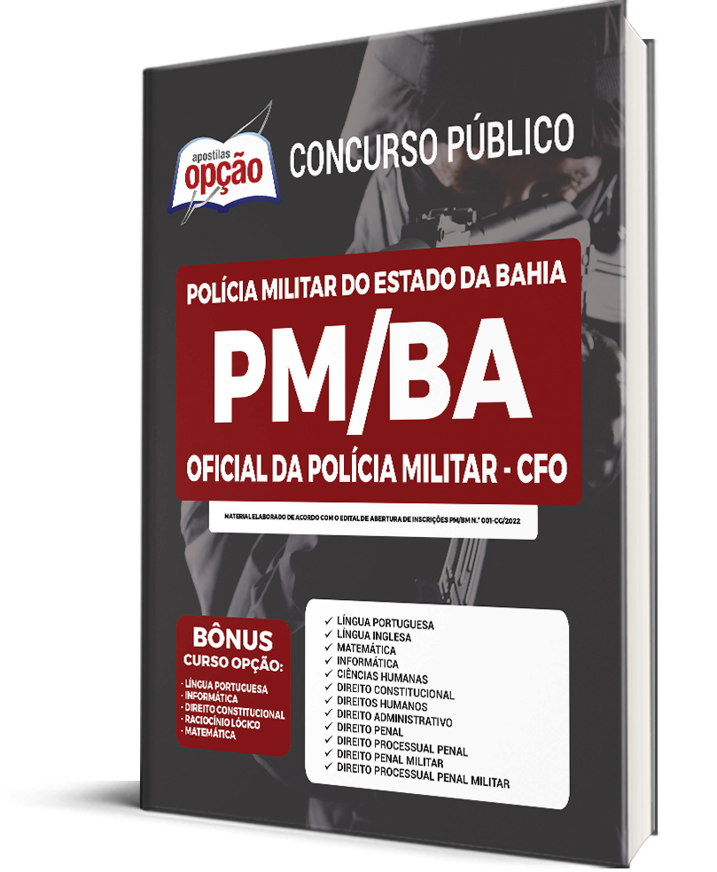 Apostila PM-BA em PDF - Oficial da Polícia Militar - CFO