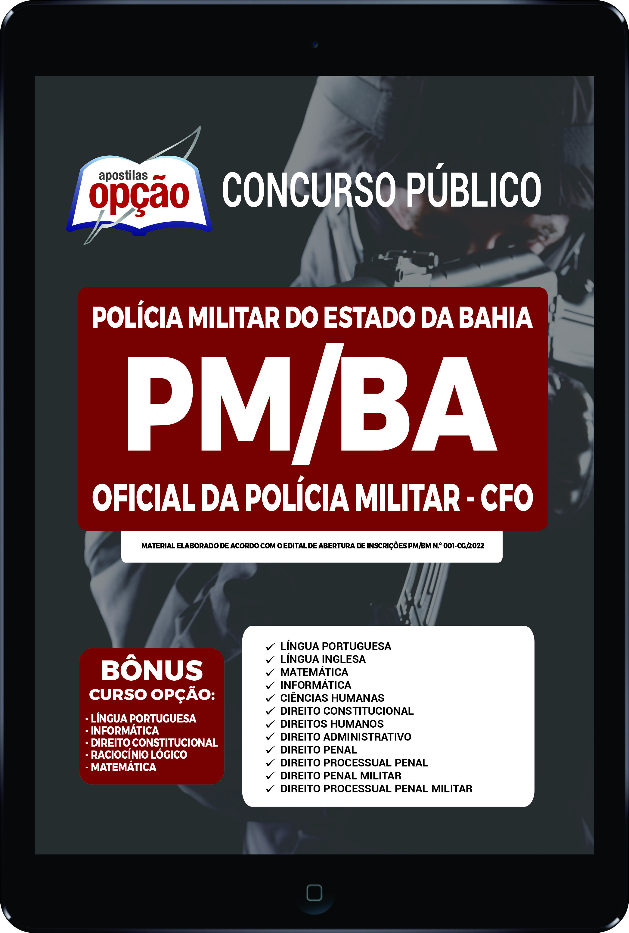 Apostila PM-BA em PDF - Oficial da Polícia Militar - CFO