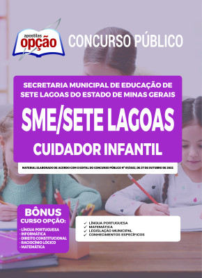 Apostila SME Sete Lagoas - MG - Cuidador Infantil