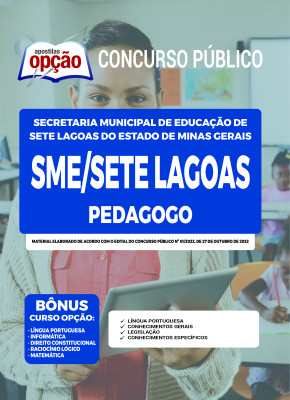 Apostila SME Sete Lagoas - MG - Pedagogo