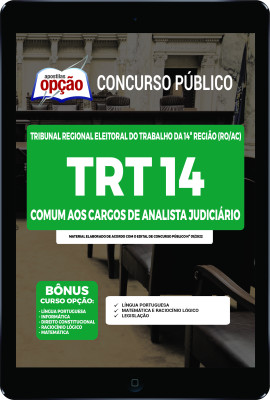 Apostila TRT14 em PDF - Comum aos Cargos de Analista Judiciário