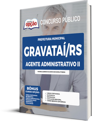 Apostila Prefeitura de Gravataí - RS - Agente Administrativo II