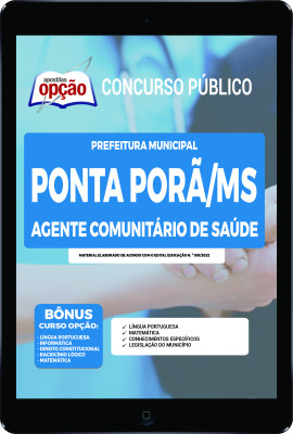 Apostila Prefeitura de Ponta Porã - MS em PDF - Agente Comunitário de Saúde