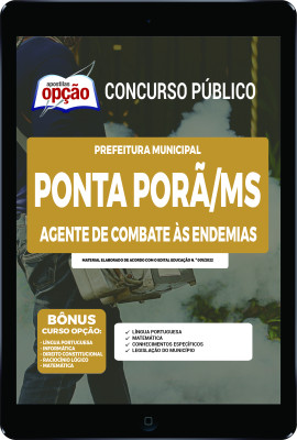 Apostila Prefeitura de Ponta Porã - MS em PDF - Agente de Combate às Endemias