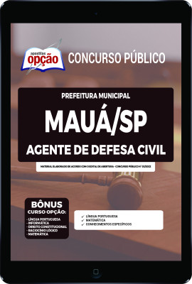 Apostila Prefeitura de Mauá - SP em PDF - Agente de Defesa Civil