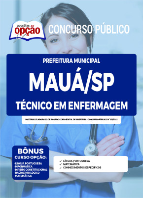 Apostila Prefeitura de Mauá - SP - Técnico em Enfermagem