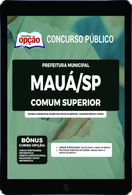 Apostila Prefeitura de Mauá - SP em PDF - Comum Superior
