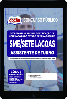 Apostila SME Sete Lagoas - MG PDF - Assistente de Turno 2022