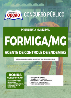 Apostila Prefeitura de Formiga - MG - Agente de Controle de Endemias