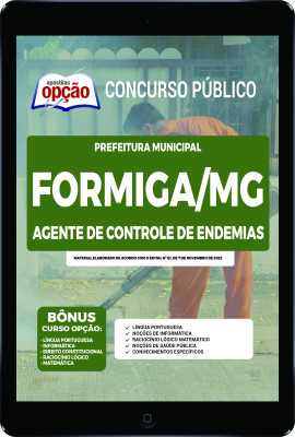 Apostila Prefeitura de Formiga - MG em PDF - Agente de Controle de Endemias