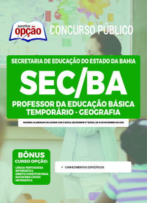 Apostila SEC-BA - Professor da Educação Básica Temporário - Geografia