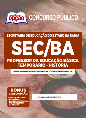 Apostila SEC-BA - Professor da Educação Básica Temporário - História