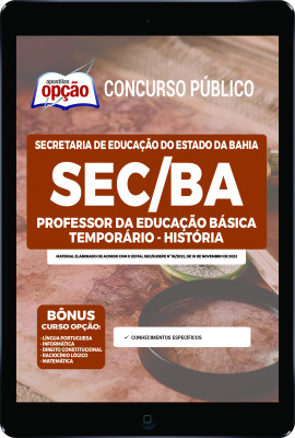 Apostila SEC-BA em PDF - Professor da Educação Básica Temporário - História