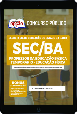 Apostila SEC-BA em PDF - Professor da Educação Básica Temporário - Educação Física