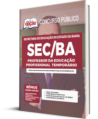 Apostila SEC-BA - Professor da Educação Profissional Temporário