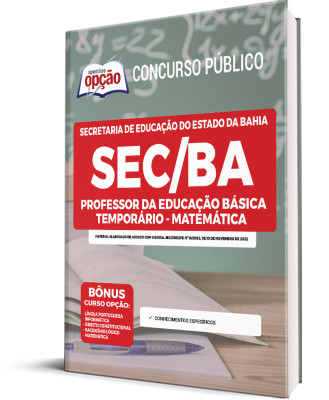 Apostila SEC-BA - Professor da Educação Básica Temporário - Matemática