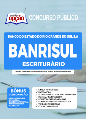 Apostila BANRISUL - Escriturário