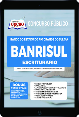 Apostila BANRISUL em PDF - Escriturário