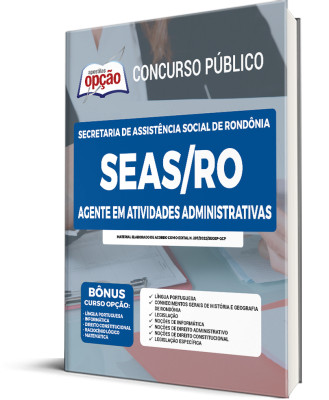 Apostila SEAS-RO - Agente em Atividades Administrativas