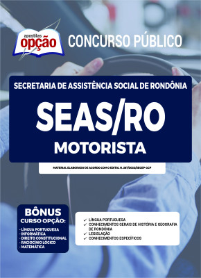 Apostila SEAS-RO - Motorista