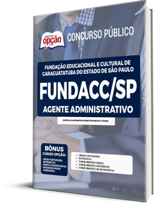 Apostila FUNDACC-SP - Agente Administrativo