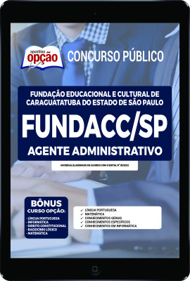 Apostila FUNDACC-SP em PDF - Agente Administrativo