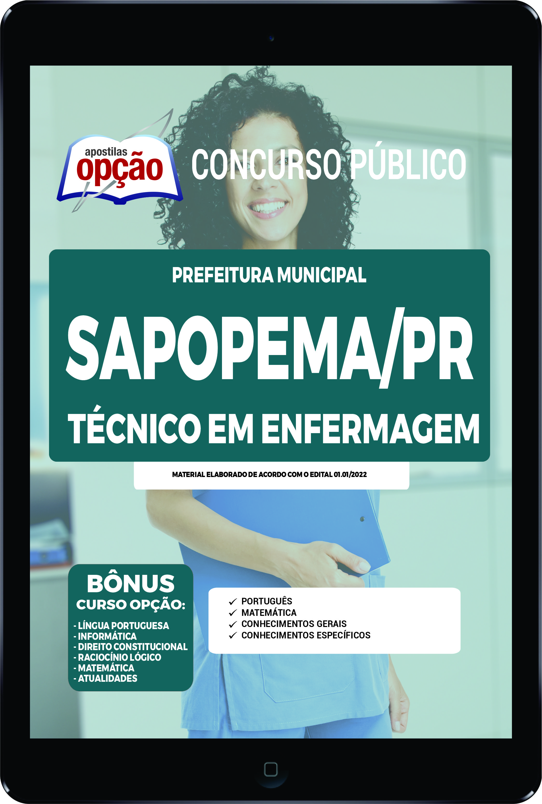 Apostila Prefeitura de Sapopema - PR PDF - Técnico em Enfermagem 2022