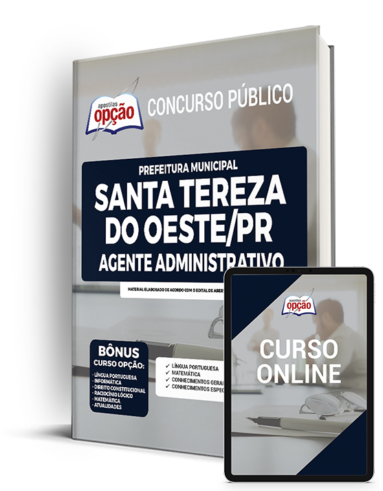 Apostila Prefeitura Santa Tereza do Oeste PR 2022 Agente Administrativo