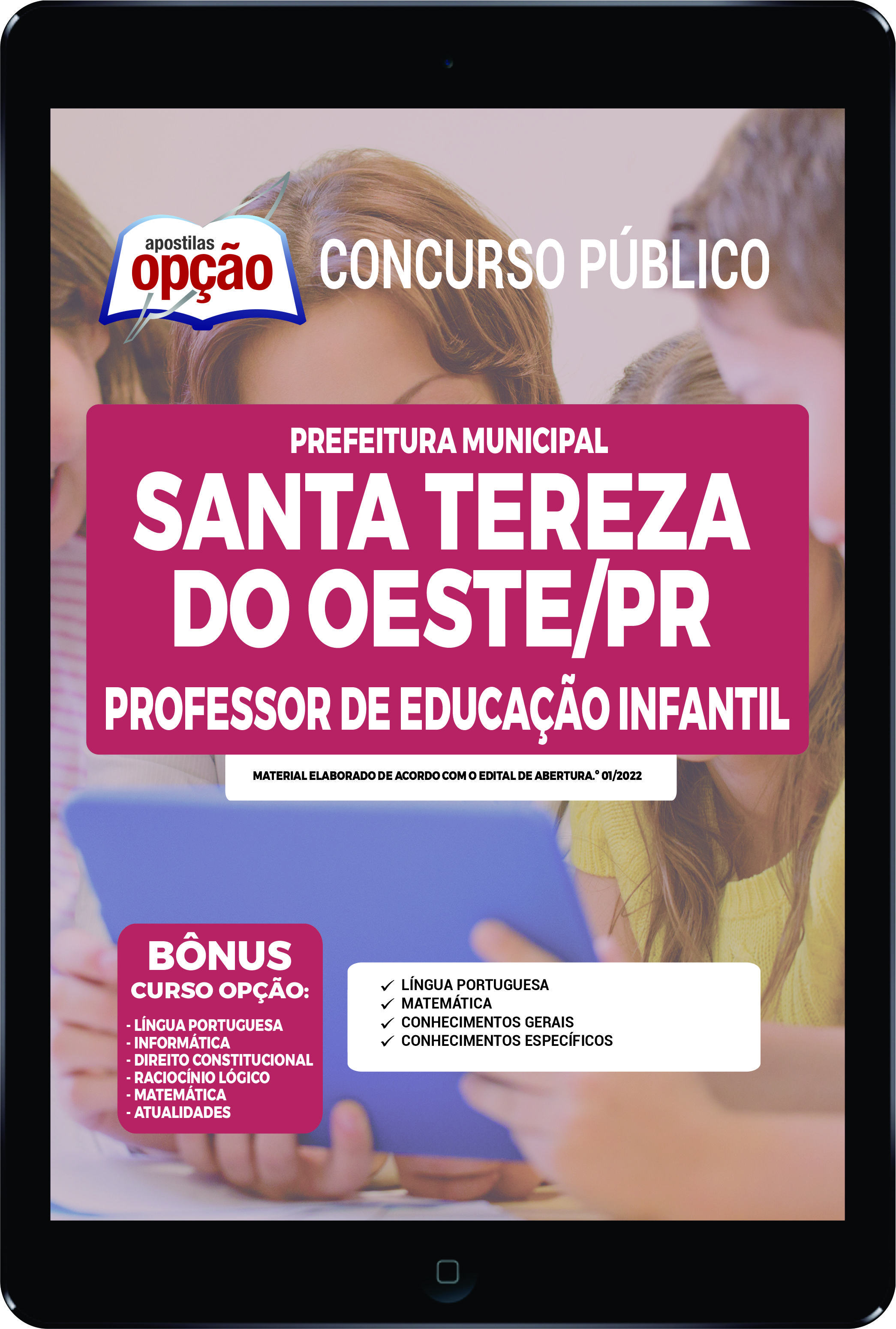 Apostila Prefeitura  Santa Tereza do Oeste PR PDF - Professor de Ed Inf 2022