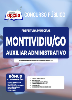 Apostila Prefeitura de Montividiu - GO - Auxiliar Administrativo