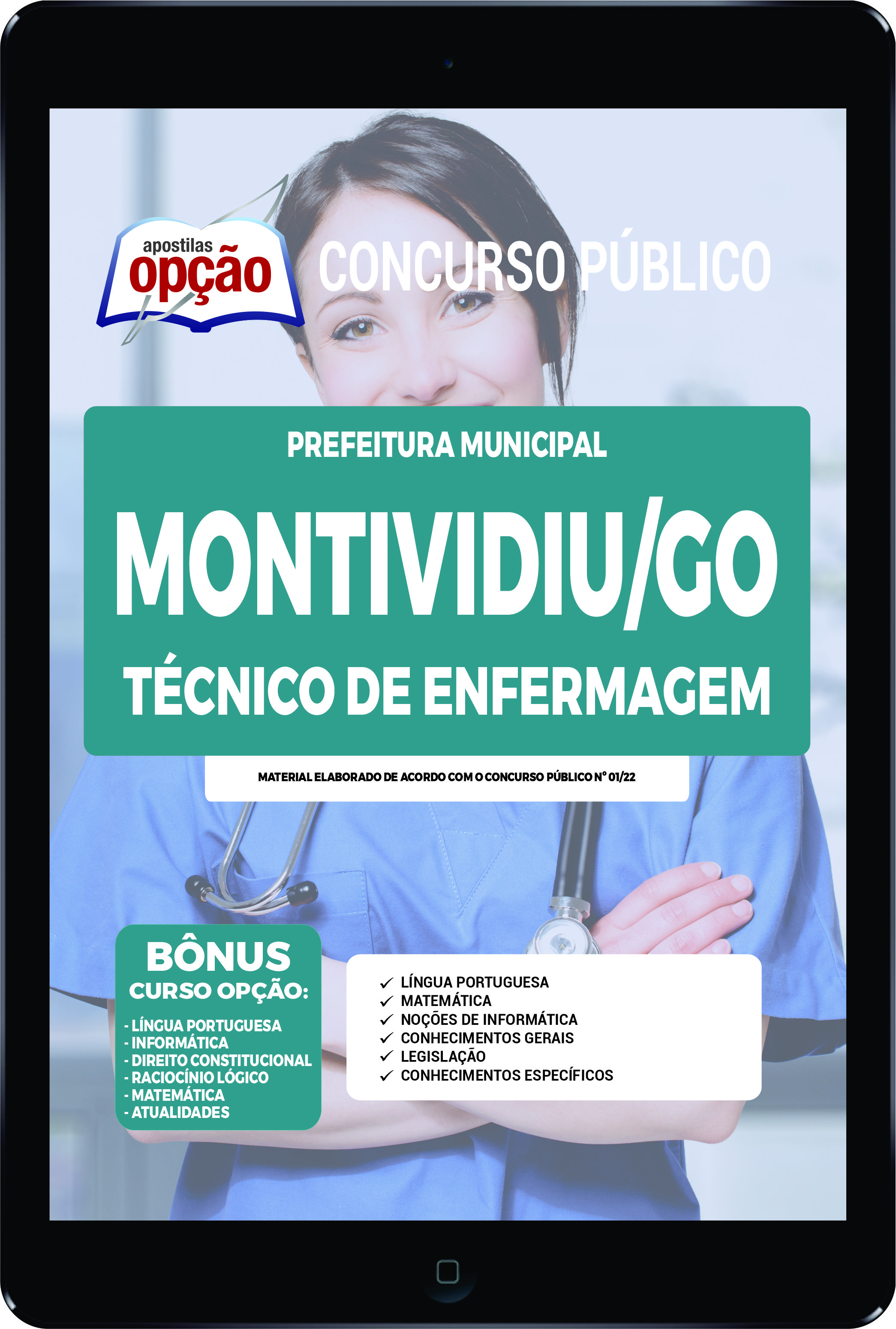 Apostila Prefeitura de Montividiu - GO PDF Técnico de Enfermagem 2022