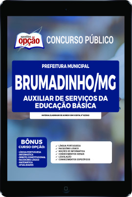 Apostila Prefeitura de Brumadinho - MG em PDF - Auxiliar de Serviços da Educação Básica