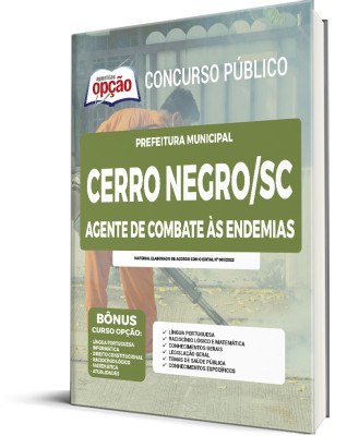 Apostila Prefeitura de Cerro Negro - SC - Agente de Combate às Endemias