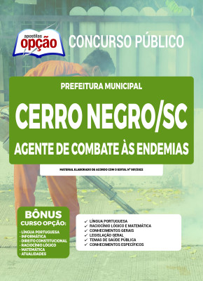 Apostila Prefeitura de Cerro Negro - SC - Agente de Combate às Endemias