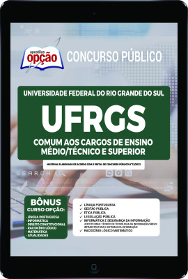 Apostila UFRGS em PDF - Comum aos Cargos de Ensino Médio/Técnico e Superior