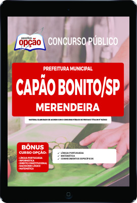 Apostila Prefeitura de Capão Bonito - SP em PDF - Merendeira