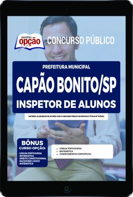 Apostila Prefeitura de Capão Bonito - SP em PDF - Inspetor de Alunos