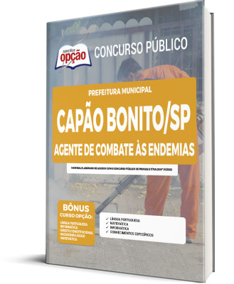 Apostila Prefeitura de Capão Bonito - SP - Agente de Combate às Endemias