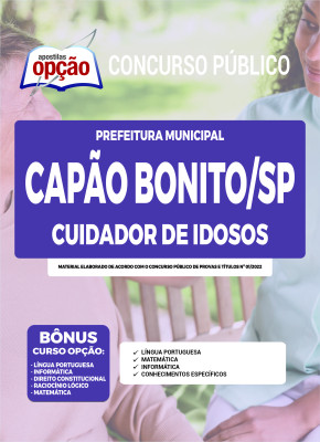 Apostila Prefeitura de Capão Bonito - SP - Cuidador de Idosos
