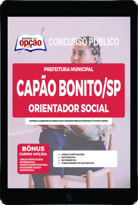 Apostila Prefeitura de Capão Bonito - SP em PDF - Orientador Social
