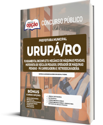 Apostila Prefeitura de Urupá - RO - Fundamental Incompleto