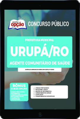 Apostila Prefeitura de Urupá - RO em PDF - Agente Comunitário de Saúde
