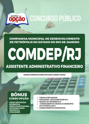 Apostila COMDEP-RJ - Assistente Administrativo Financeiro